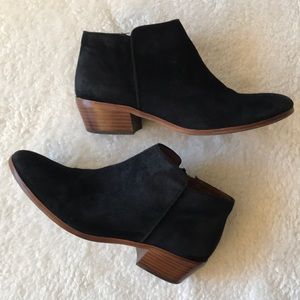 Sam Edelman suede black booties